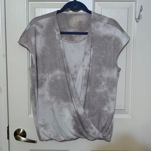 Belle by Kim Gravel medium Faux wrap top